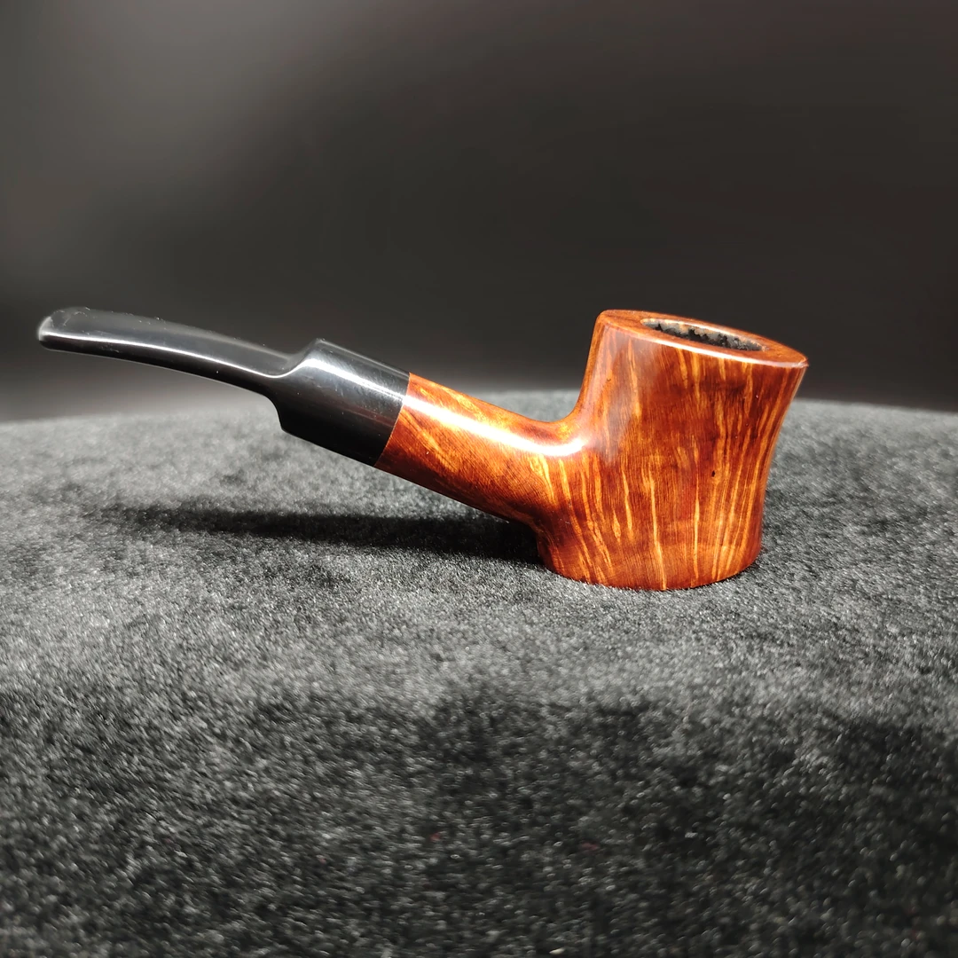 经典石楠木小号锤子斗9mm烟道便携男士旱烟斗