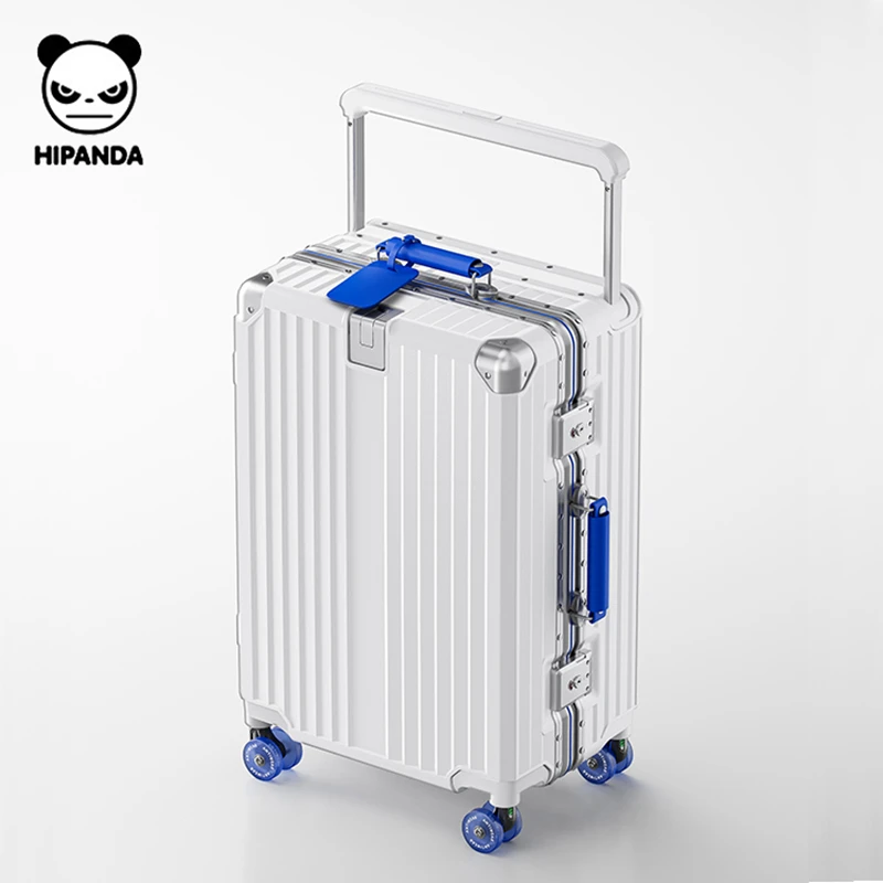 HIPANDA行李箱20寸登机箱女2025新款爆款溜冰轮旅行箱铝框拉杆箱