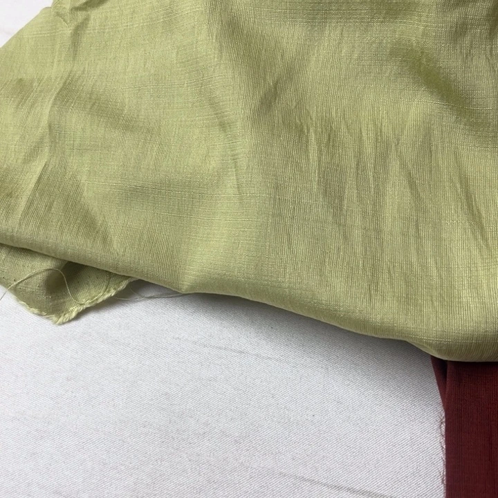 天丝（莱赛尔纤维）浅绿麻棉1米