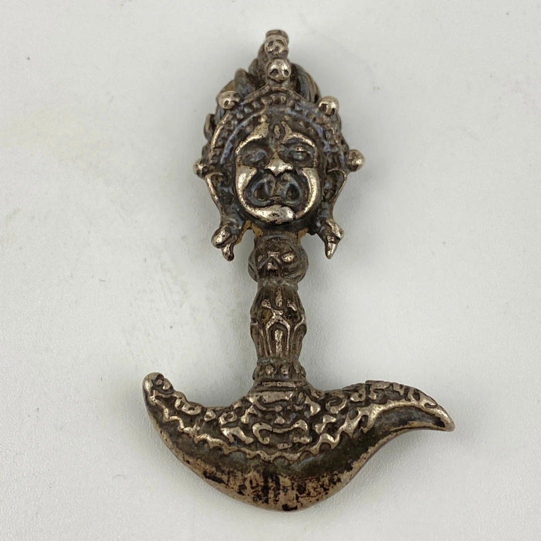 ZBM19/20世纪前期·马头金刚钺刀（银）48mm19gZBM25112247