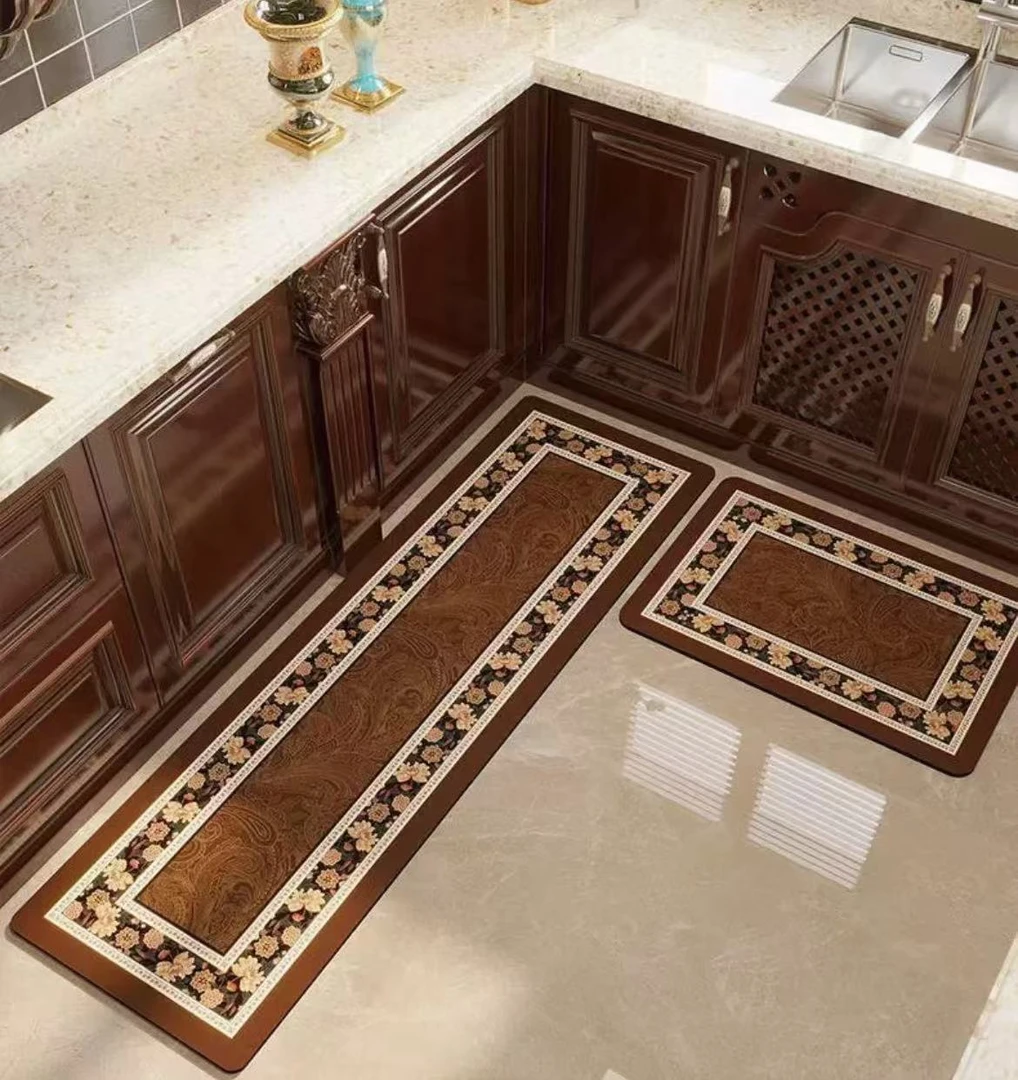 A121【45*80+45*160cm套装】硅藻泥厨房套装地垫耐脏可裁剪吸油吸水