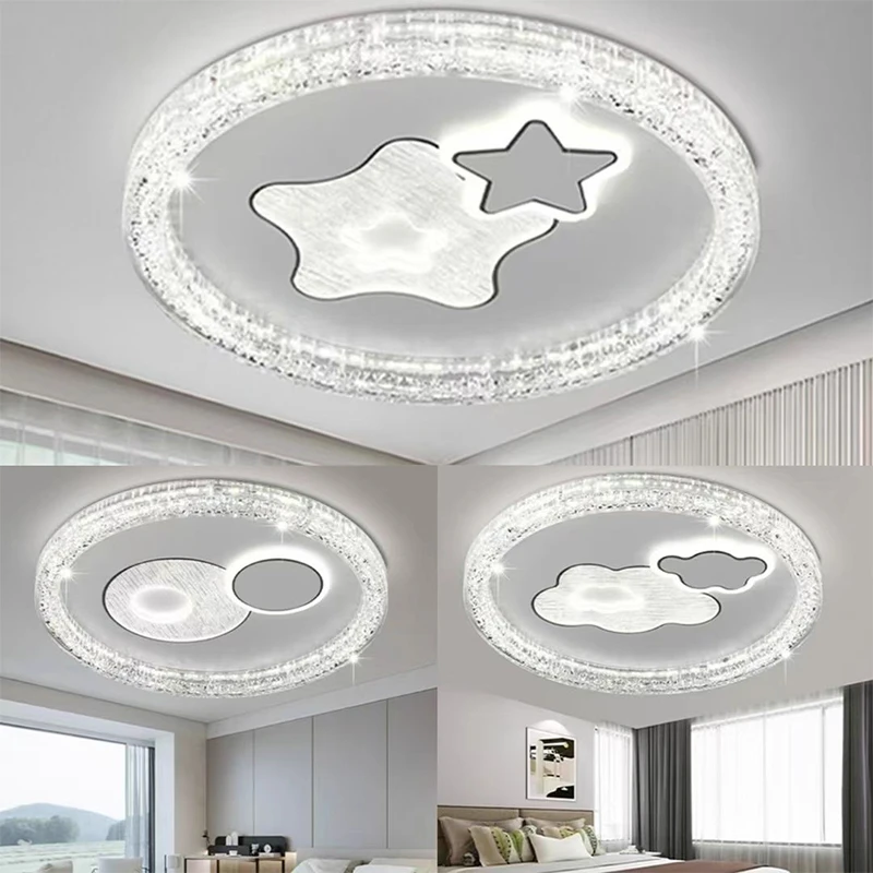 2025年新款玻璃卧室主灯led吸顶灯现代简约灯具灯饰2025最新款