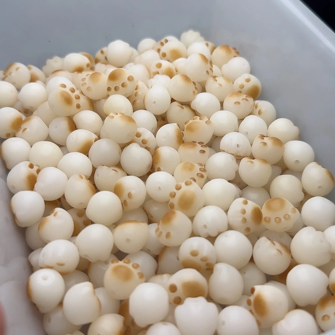 菩提根/象牙果吊坠20颗炭烧猫爪12