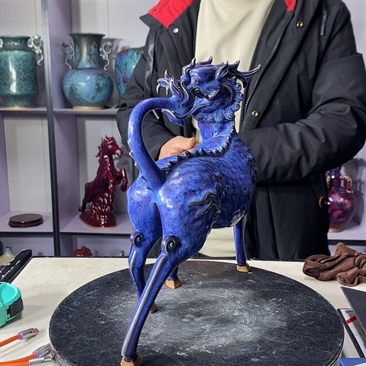 伯***赫瓷片中国神垕精品钧瓷