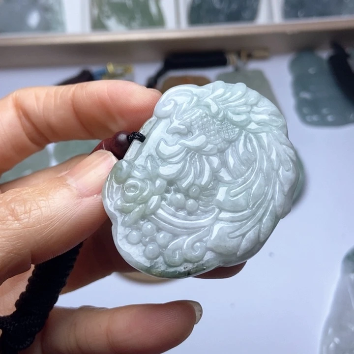 翡翠未镶嵌挂件翡翠