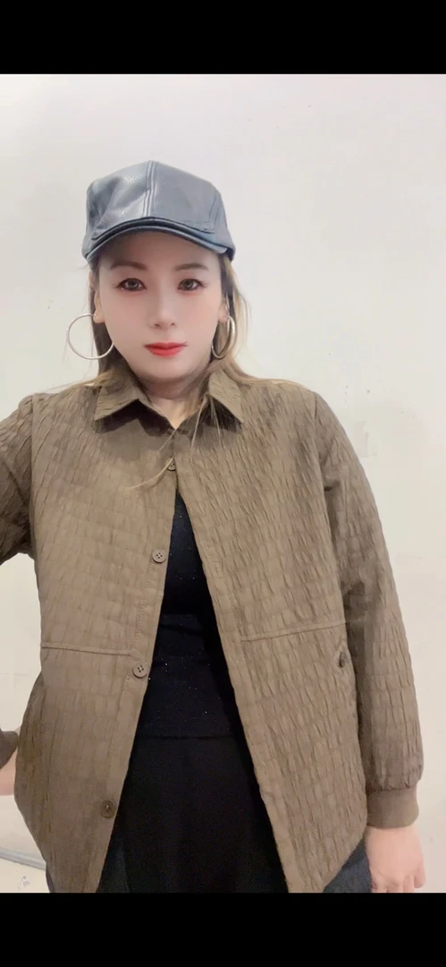 春款时尚百搭休闲短款女士上衣薄料外套