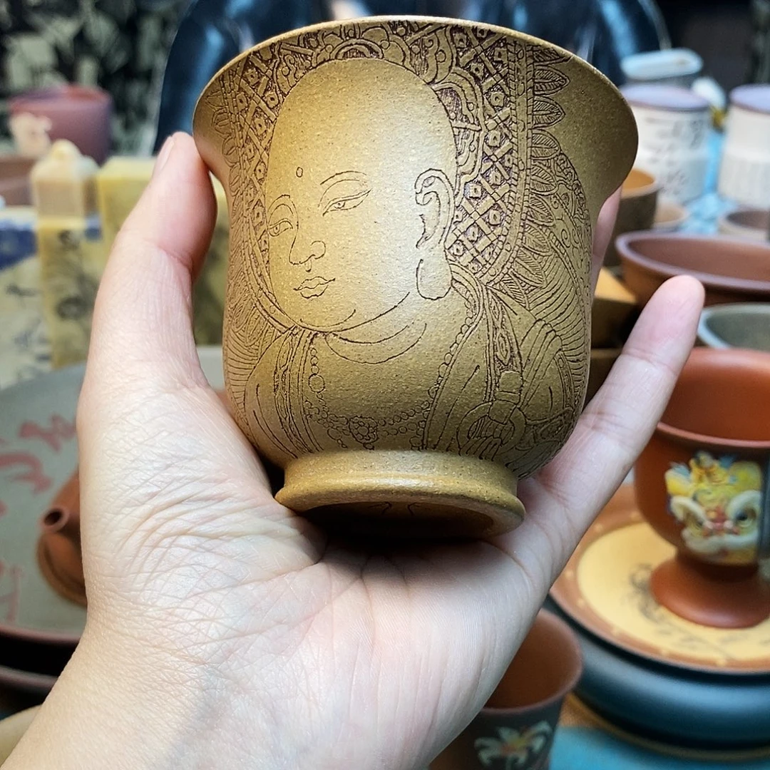 紫砂茶杯宜兴紫砂杯