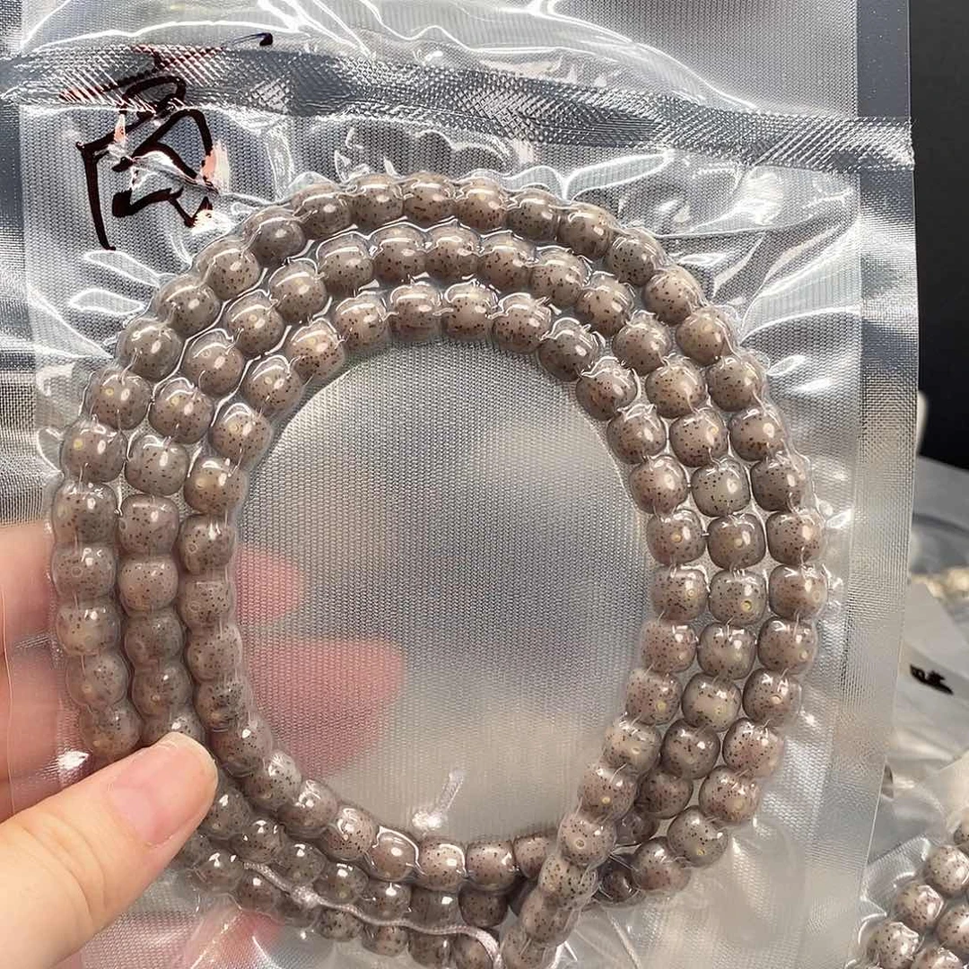 高***星月菩提吊坠石玉桶珠108。9-8