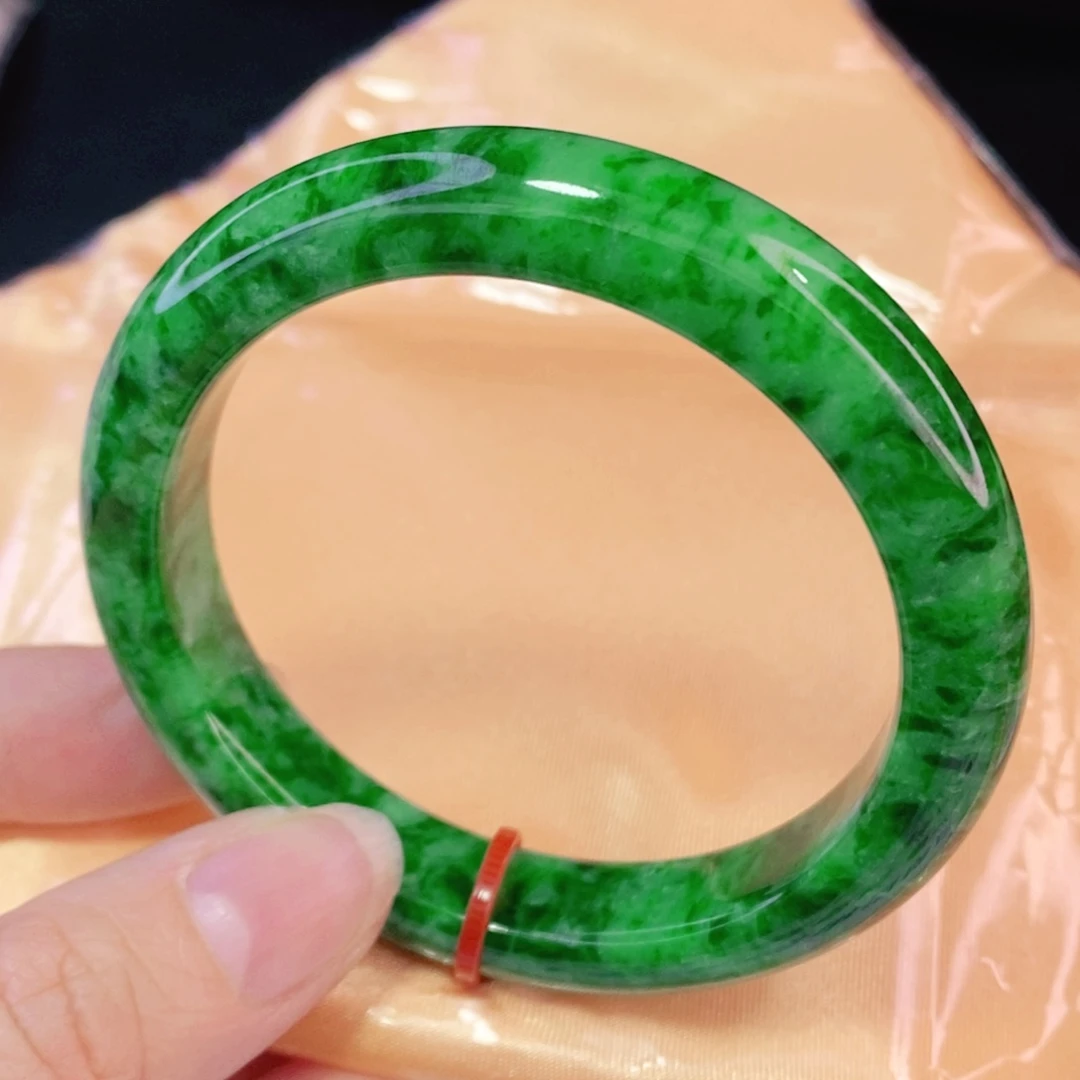 未镶嵌手镯翡翠54.3正圈高货（22）