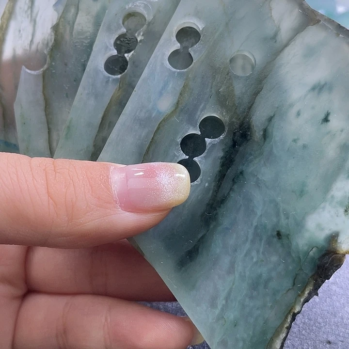 橙***京定制翡翠未镶嵌料子