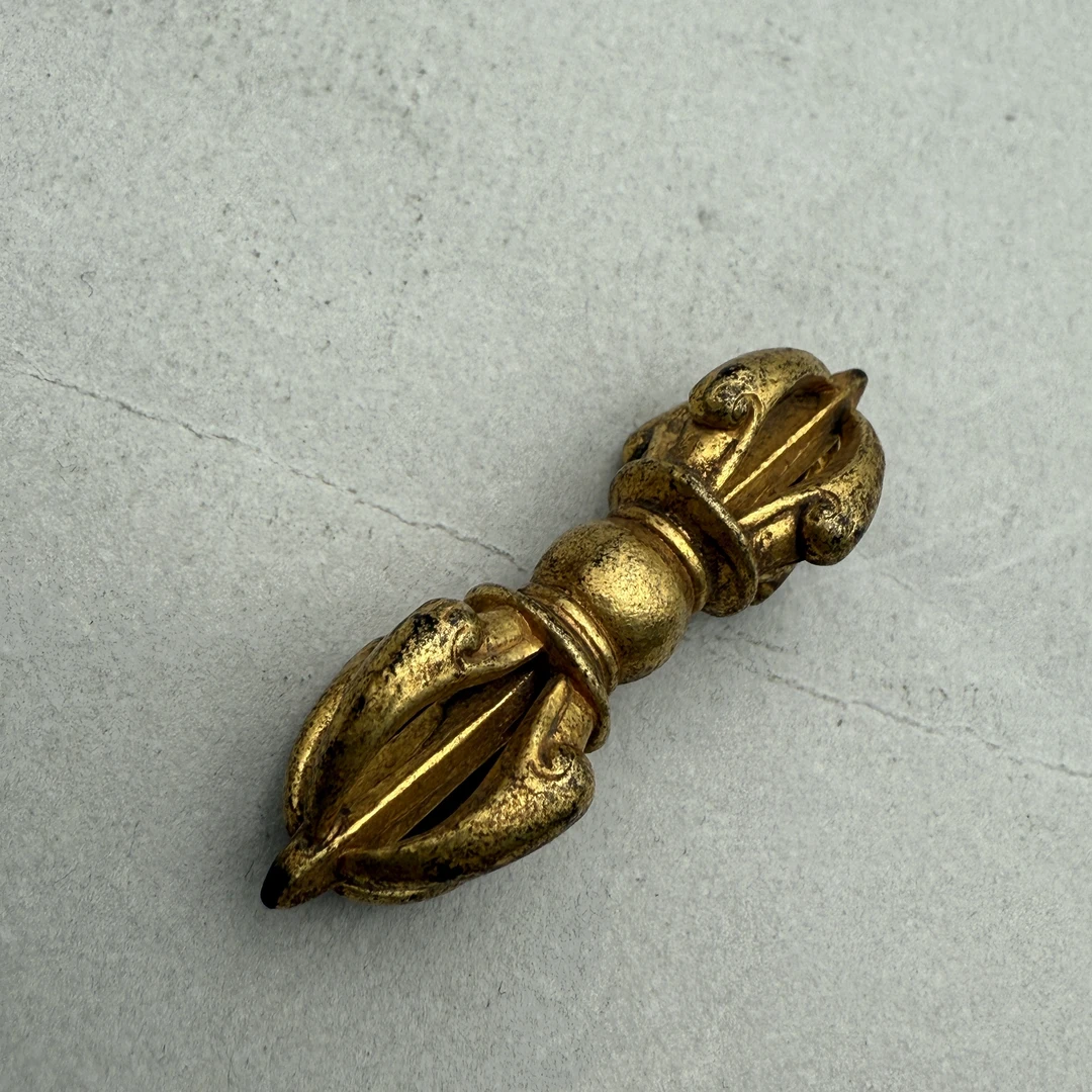 19世纪 铜鎏金金刚杵/HSZC/92257