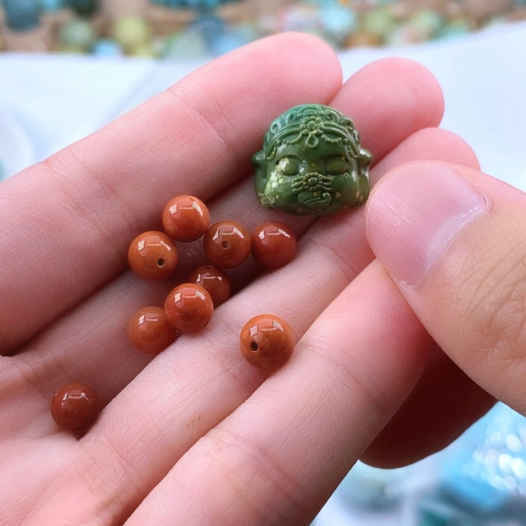 未镶嵌南红玛瑙珠宝半成品