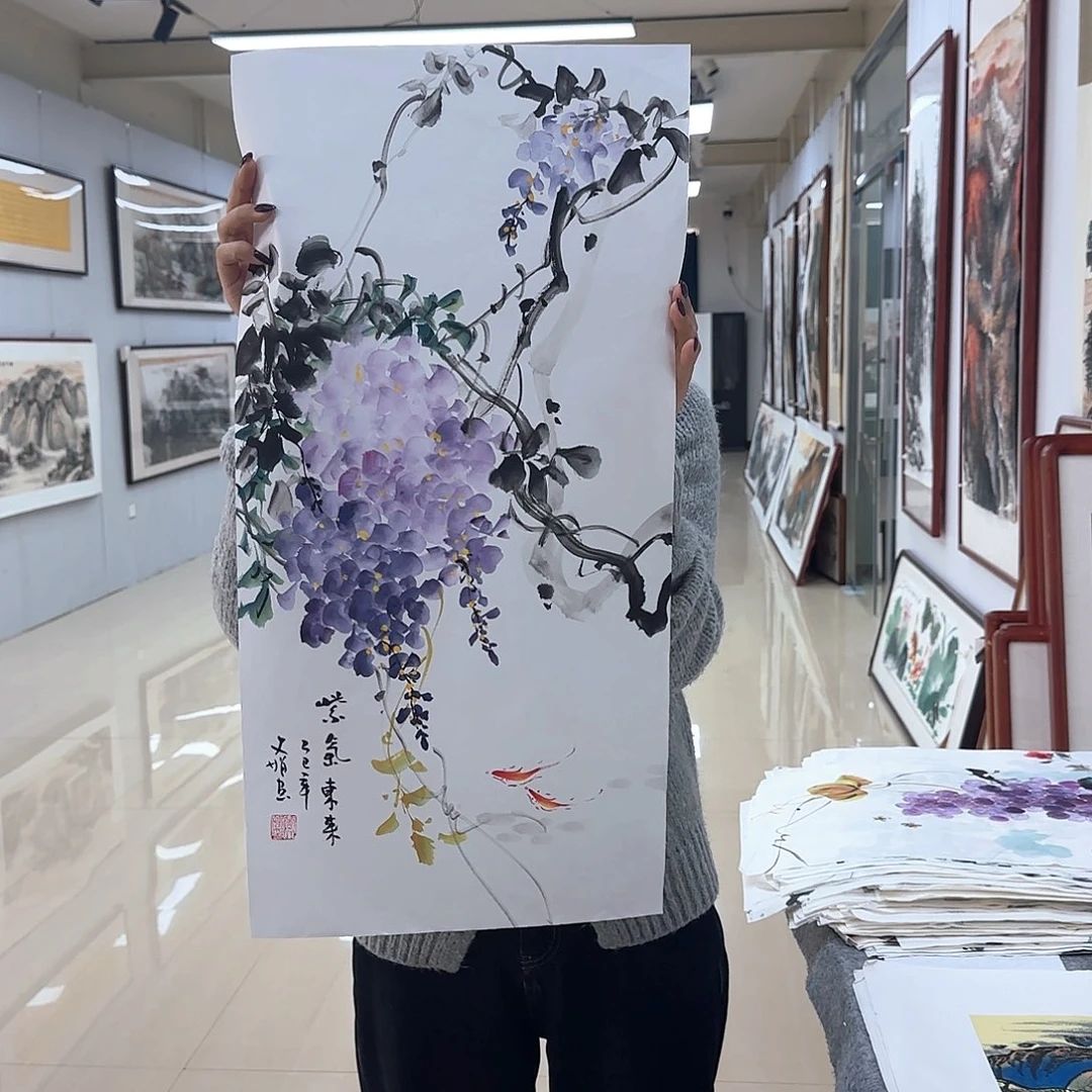 国画国画作品多次