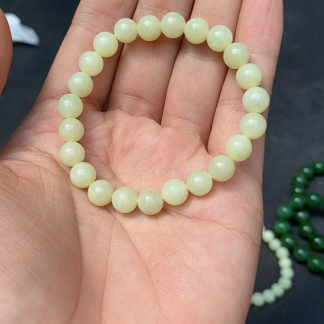 和田玉未镶嵌颈饰卡8黄口