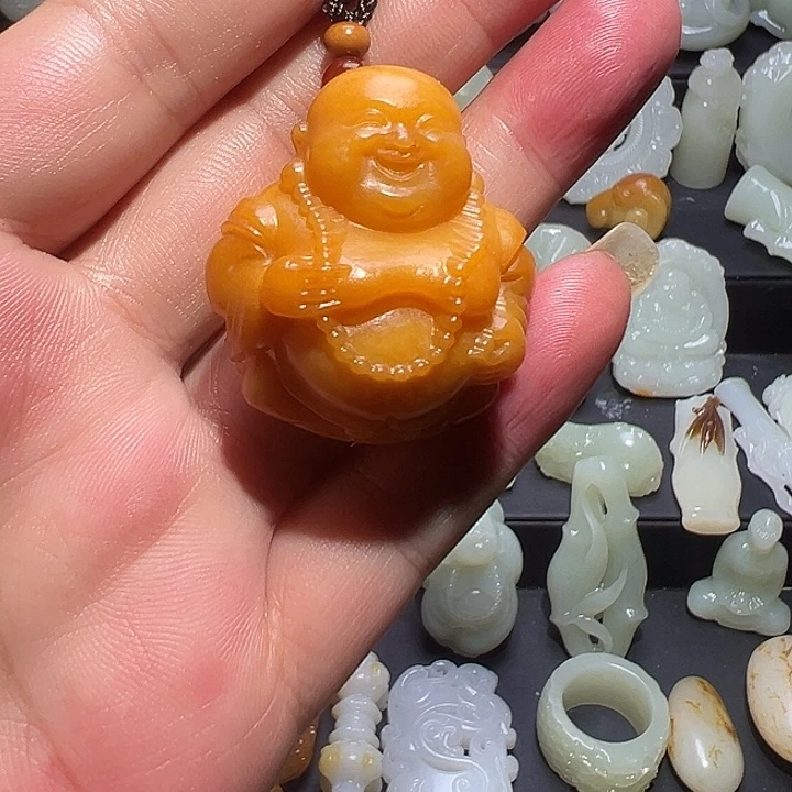 哎***生和田玉未镶嵌挂件
