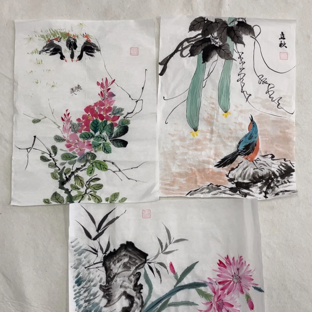 国画王劲老师绘画