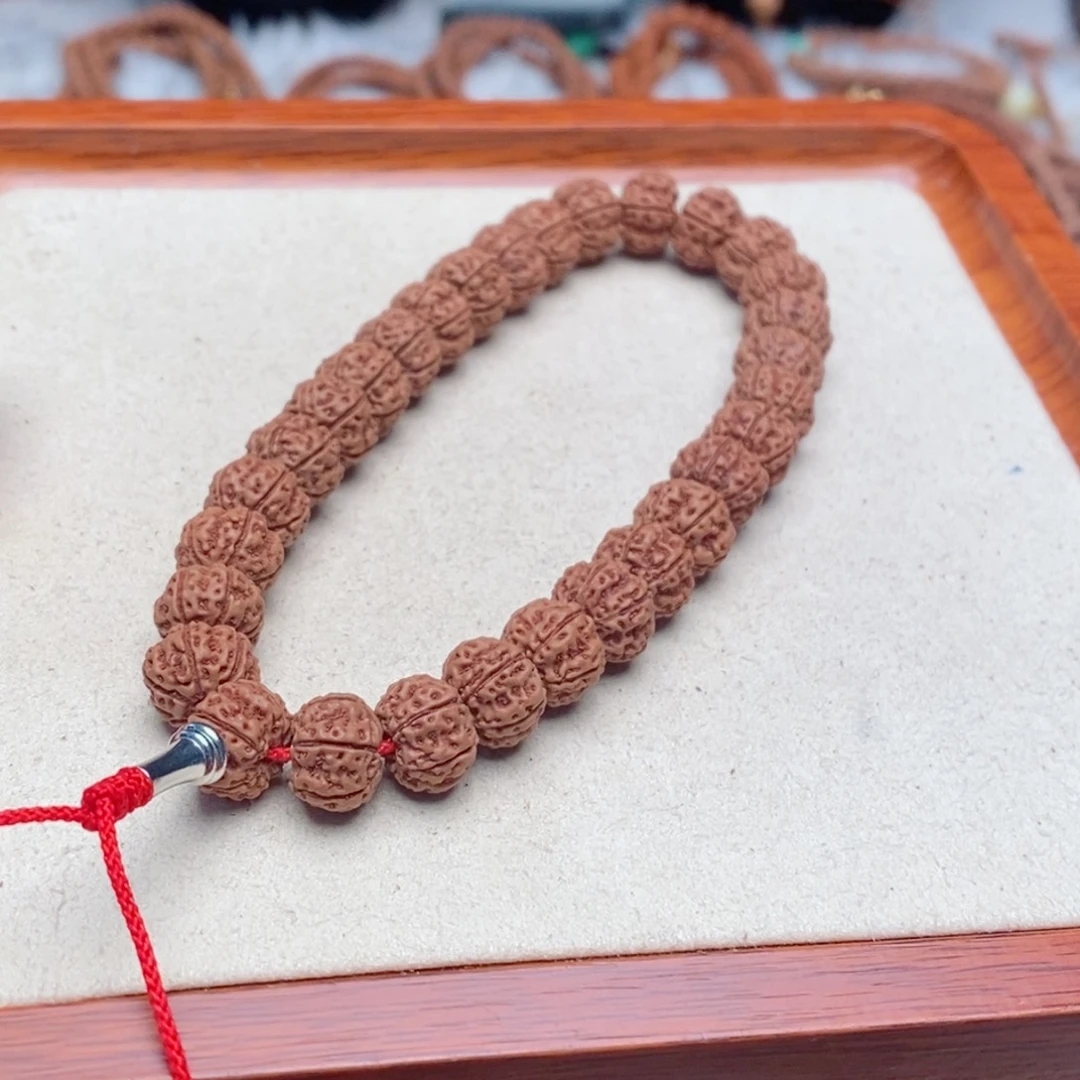 金刚菩提吊坠磷****蟹凹底梅花六瓣单圈12