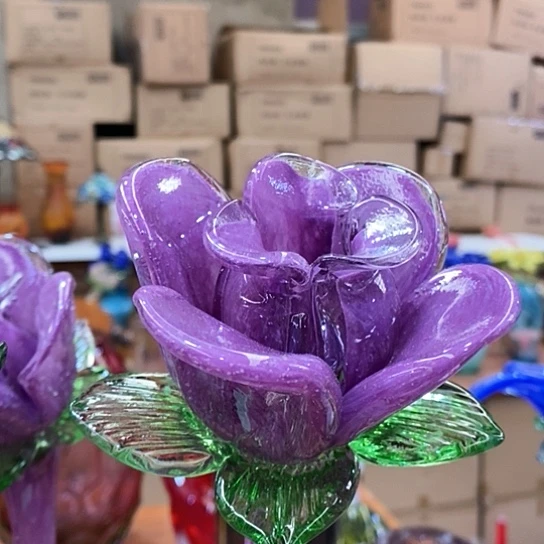 琉璃花瓶高45厘米宽9厘米