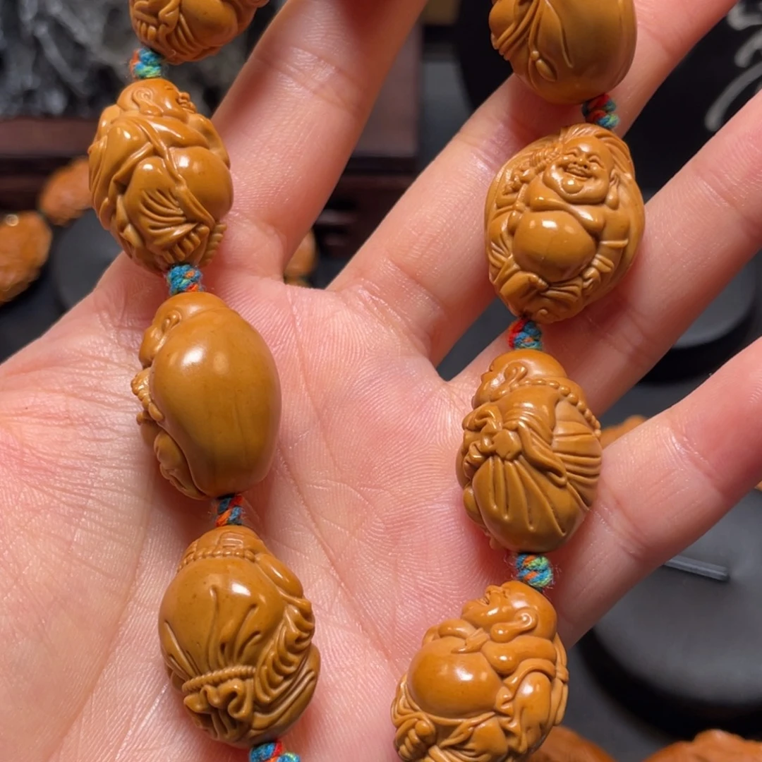 手串橄榄核布袋弥勒