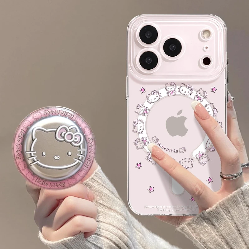 kitty猫透明磁吸适用苹果iPhone17promax手机壳支架air高级软壳套