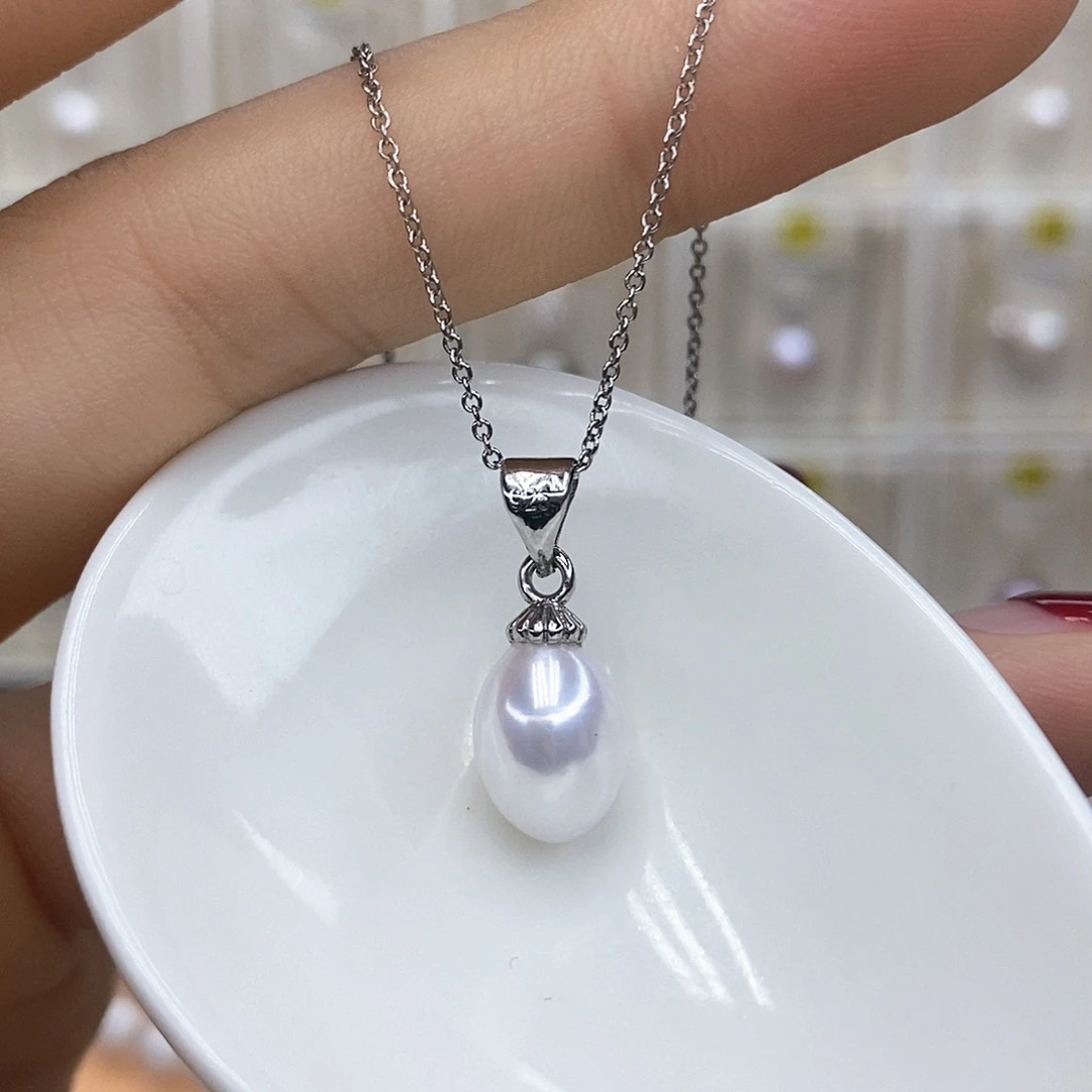颈饰合金淡水珍珠