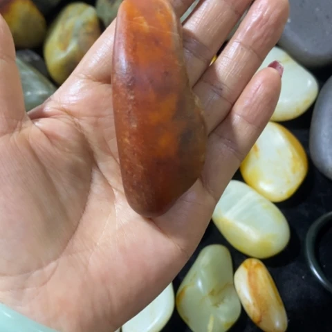 青***木和田玉（糖玉）未镶嵌车挂
