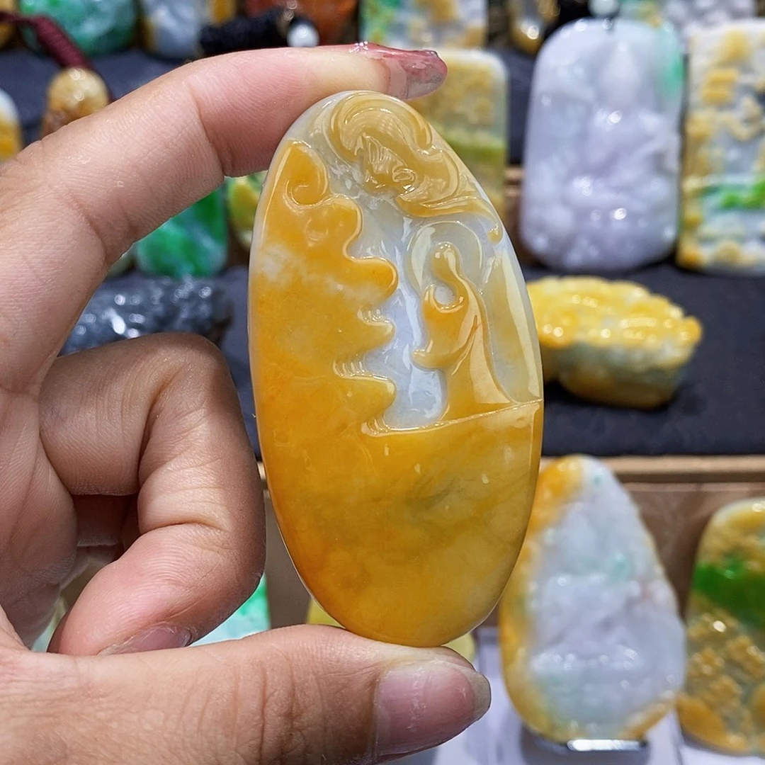 定制翡翠未镶嵌翡翠A货一物一证