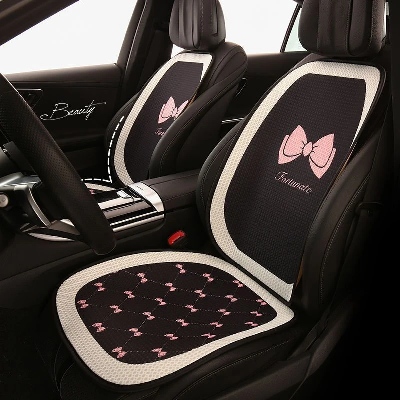 汽车坐垫网红座垫通用型四季通用车垫透气车用三件套座椅单片全套