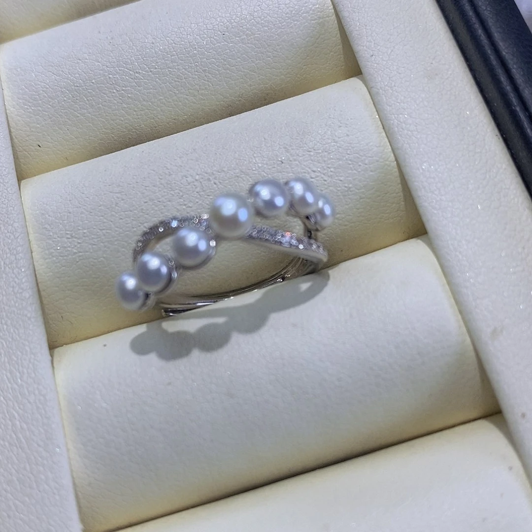 戒指合金淡水珍珠