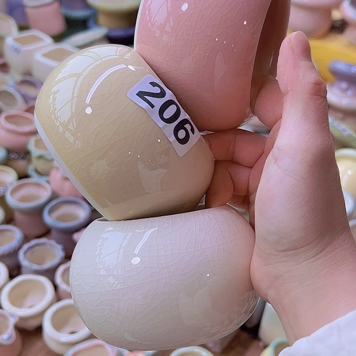 红陶陶瓷花盆当场满12包邮