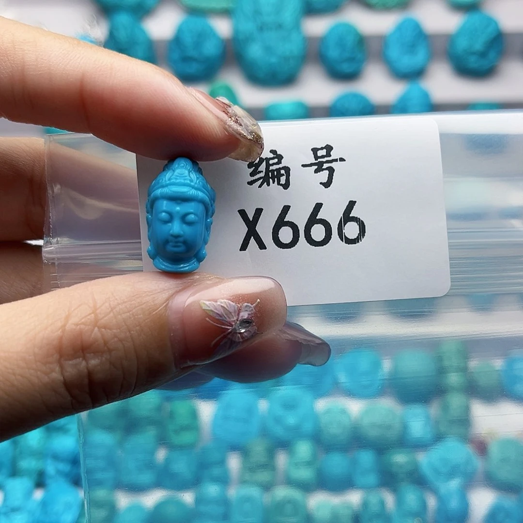 绿松石未镶嵌挂件