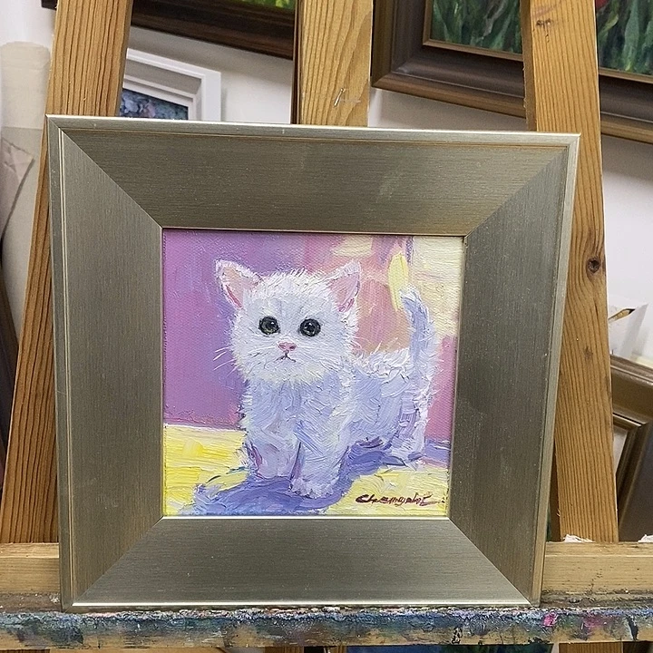 布福利价纯手绘原创油画29x29cm外径尺寸