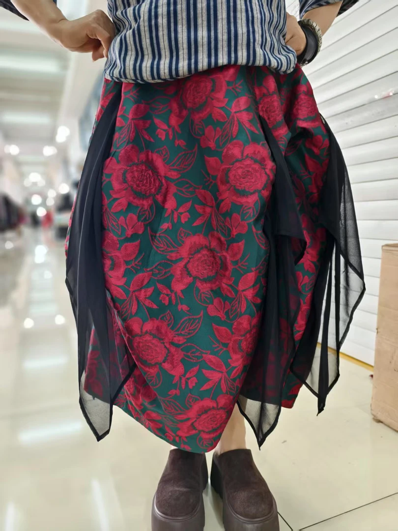 8204黄姐定制新中式花苞裙