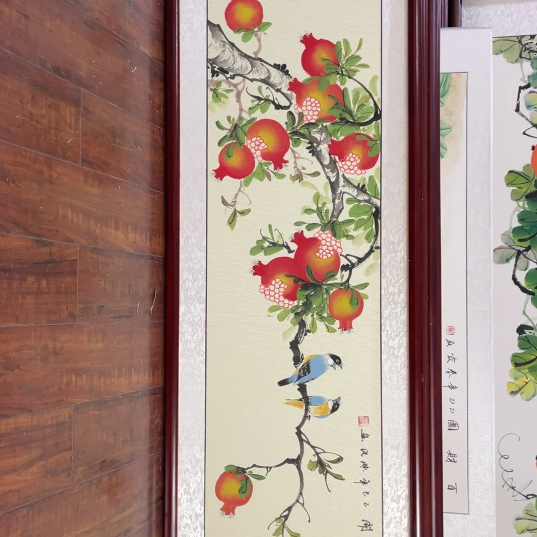 国画带框尺寸48*163厘米