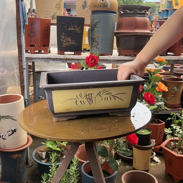 32黄马槽花盆花盆