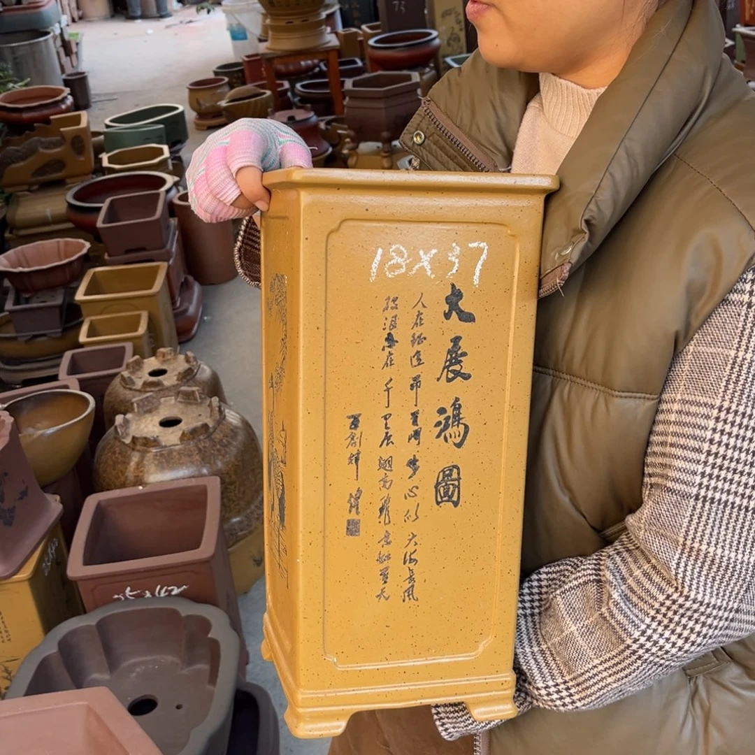 紫砂花盆盆景艺术