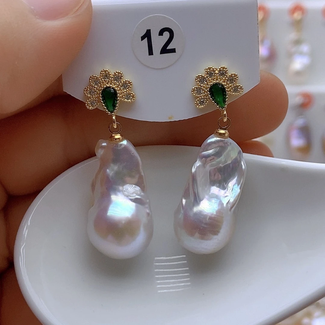 未镶嵌淡水珍珠耳饰