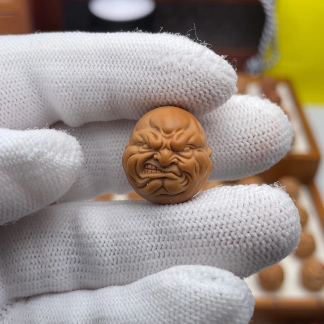 文玩核桃吊坠❄️猴头核桃雕刻