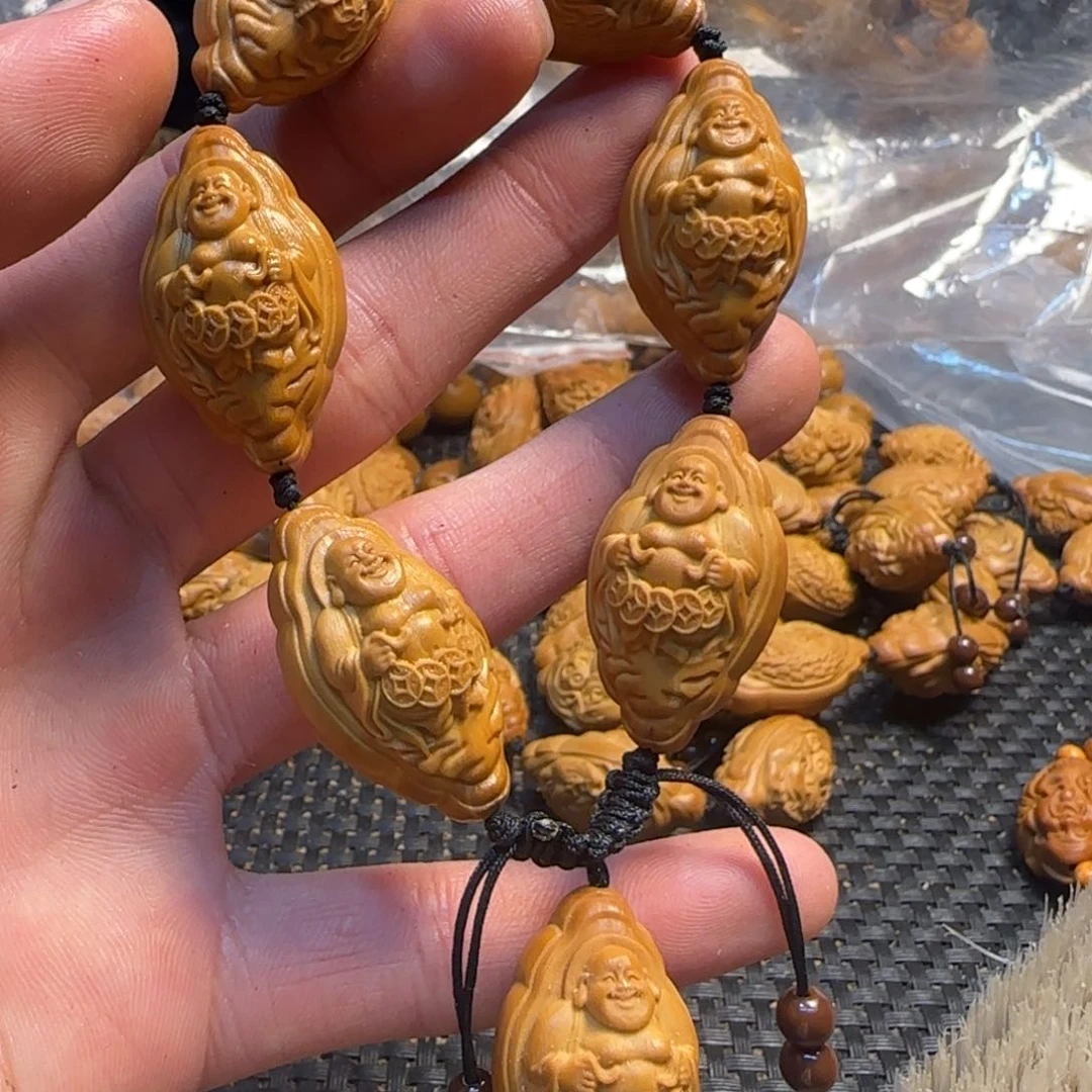 橄榄核手串/手链锦鲤弥勒