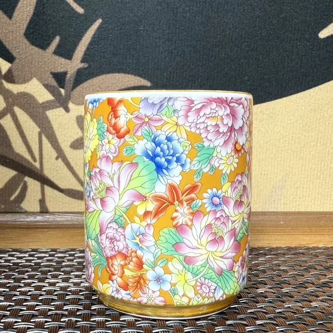 景德镇万花杯茶杯主人杯个人专用单杯陶瓷喝茶盏杯礼物