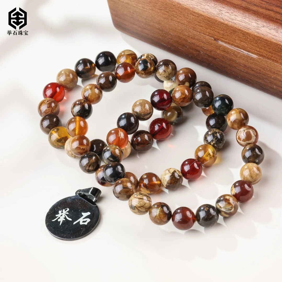 【举石珠宝】T0114-708-65琥珀手串（一件/多样性发/约9mm+）E