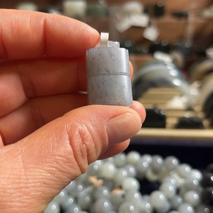 和田玉未镶嵌颈饰新疆和田玉青花籽仿古司南