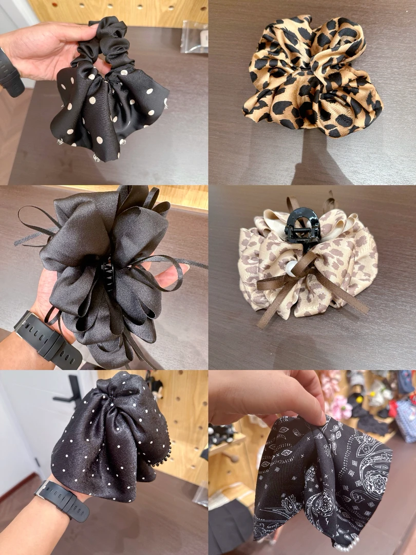 女童黑白简约系列韩版气质发夹发绳高级ins时尚百搭发饰【嗒囜】