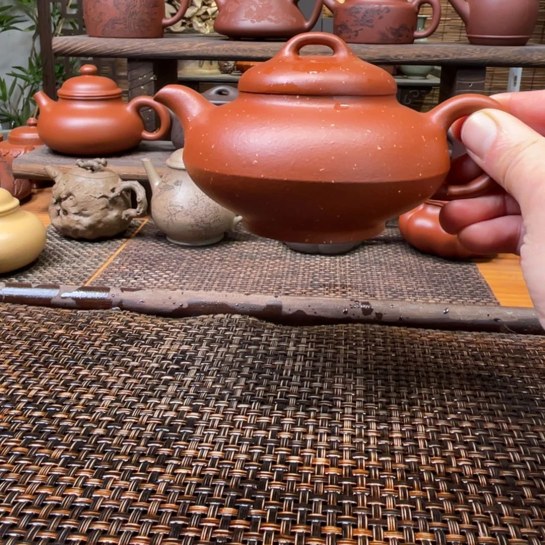 紫砂茶壶宜兴原矿紫砂手工制210