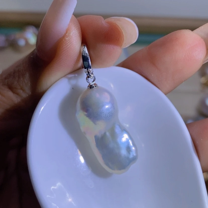 【闪购商品】淡水珍珠天然珍珠(微瑕)合金