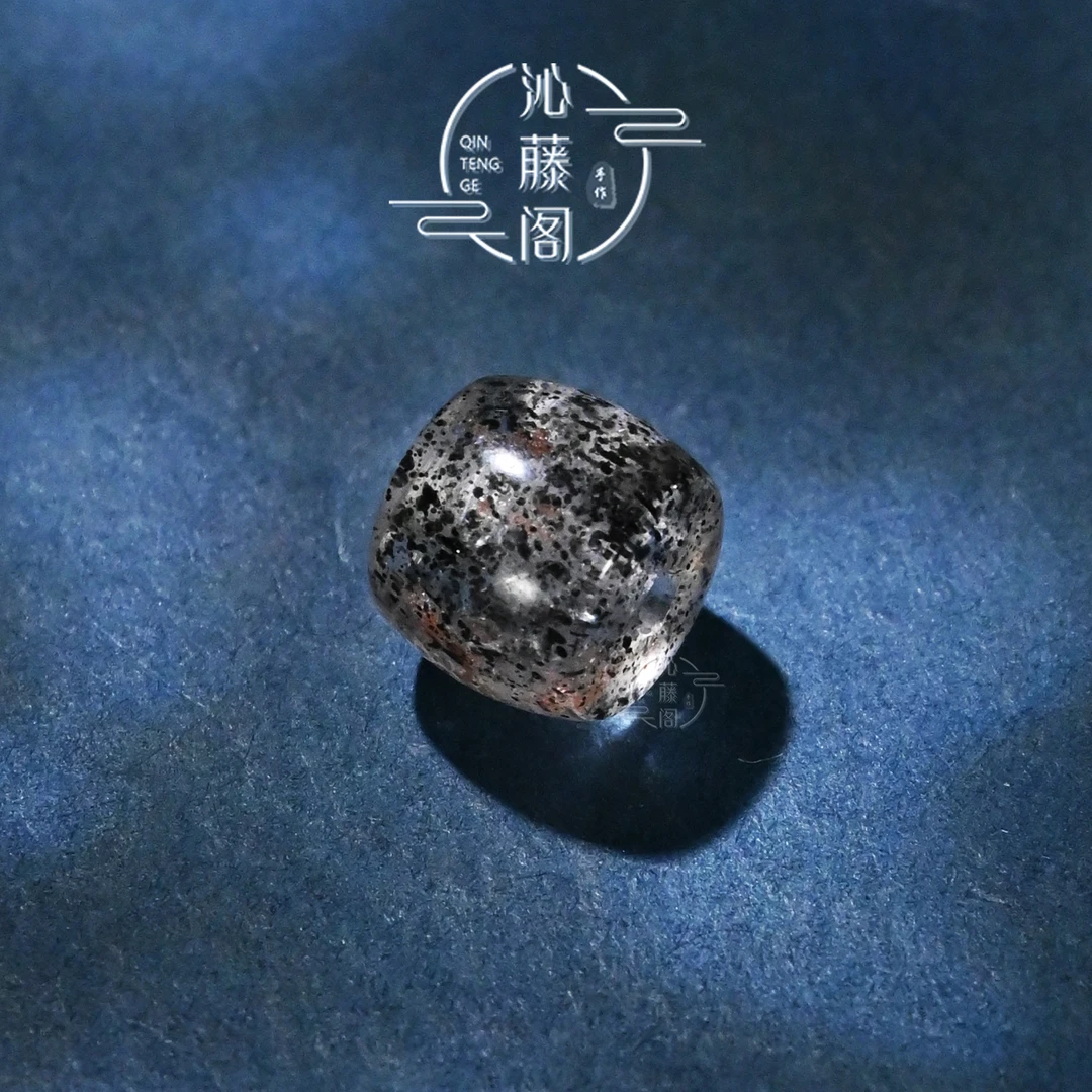 8MM黑草莓晶直切桶珠文玩椰蒂手串手链配饰配珠腰珠顶珠单珠散珠