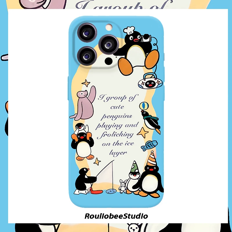 欧克里里企鹅家族适用苹果17/16菲林手机壳华为P80oppo小米15vivo