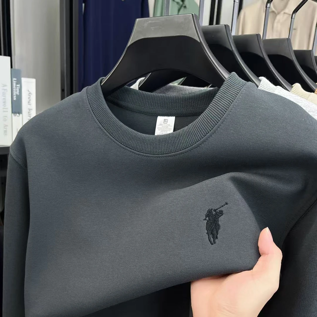 【万针刺绣】2025现款圆领无帽卫衣男女同款潮流韩版宽松休闲百搭R