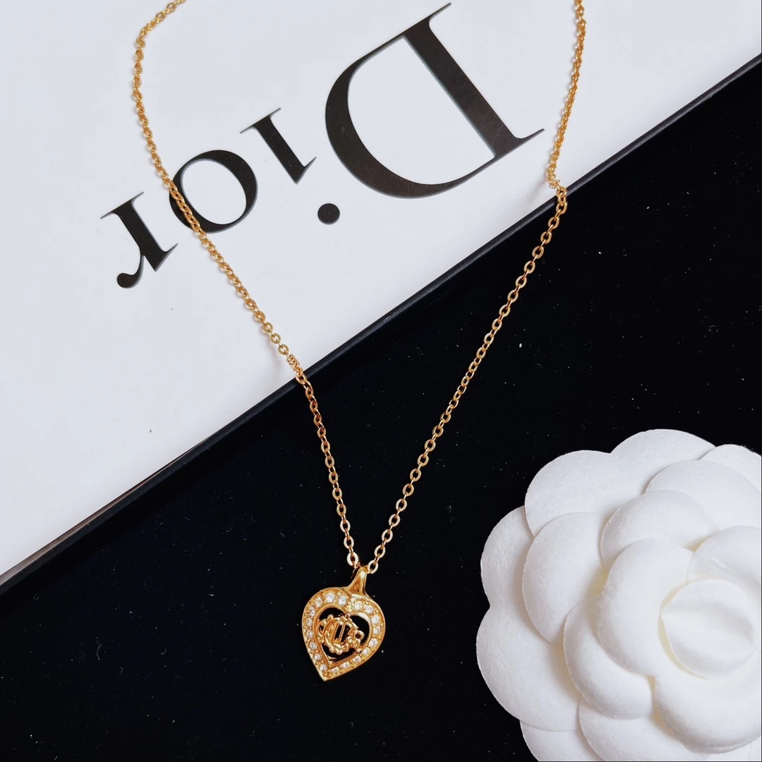 95新 DIOR/迪奥 柚礼中古/迪奥桃心项链LZ407758