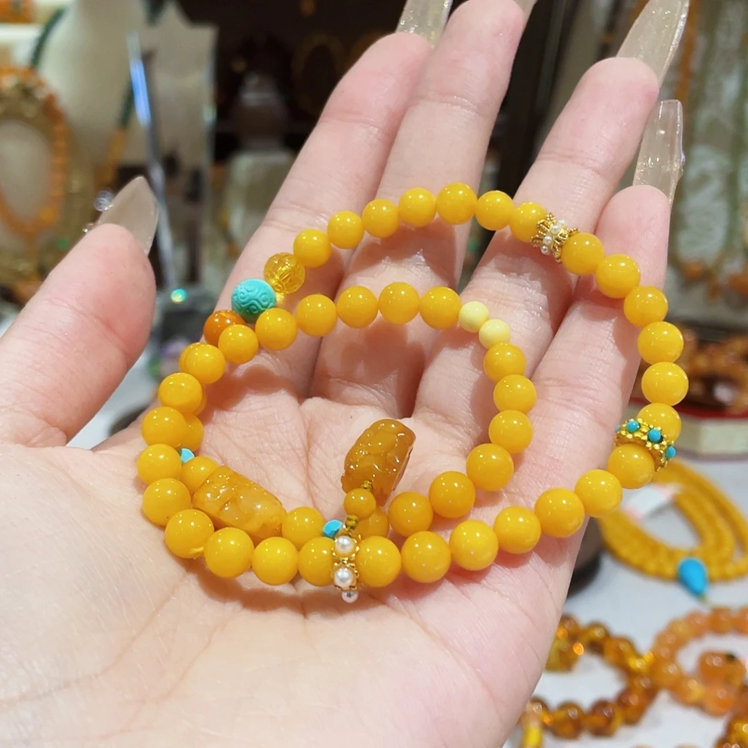 蜜蜡未镶嵌手串手串